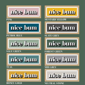 Nice Bum Framed Typography Print, 12 of 12