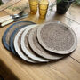 Respiin Set Of Six Seagrass And Jute Tablemats Naturals, thumbnail 1 of 9
