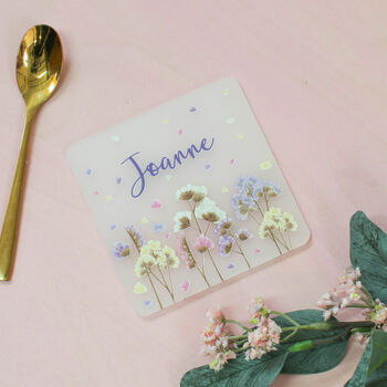 Personalised Coaster, Dried Flowers, 4 of 6