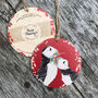 Puffin Bird Wooden Christmas Bauble Hanging Decoration, thumbnail 4 of 5