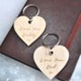 Personalised Love You Daddy Keyring, thumbnail 1 of 3