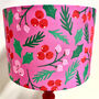 It's A 'Holly Jolly' Christmas Lampshade In Pink, thumbnail 3 of 7