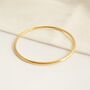 Classic Gold Plated Tarnish Resistant Bangle, thumbnail 1 of 3