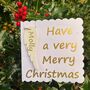 Christmas Card With Personalised Decoration, thumbnail 1 of 2