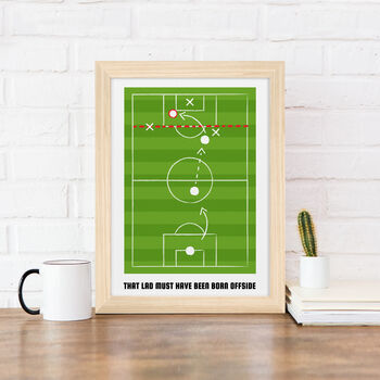 Personalised Offside Rule Wall Print, 3 of 7