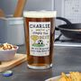 Personalised Simply The Best Beer Glass, thumbnail 1 of 4