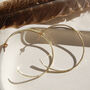 Preistess Organic Textured Hoops In Silver Or Gold, thumbnail 9 of 10