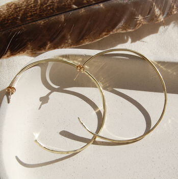 Preistess Organic Textured Hoops In Silver Or Gold, 9 of 10
