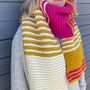 Earn Your Stripes Scarf 100% Merino Knitting Kit, thumbnail 1 of 8