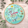 Hello Summer Embroidery Kit, Holiday Seasonal Diy Craft Kit, thumbnail 1 of 6
