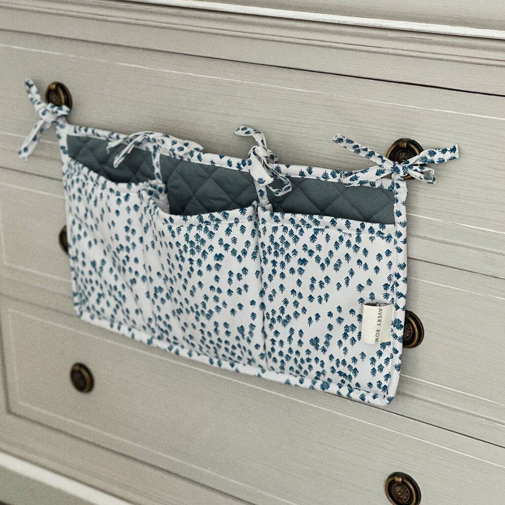 Cot Organiser Pockets Nordic Forest By Avery Row