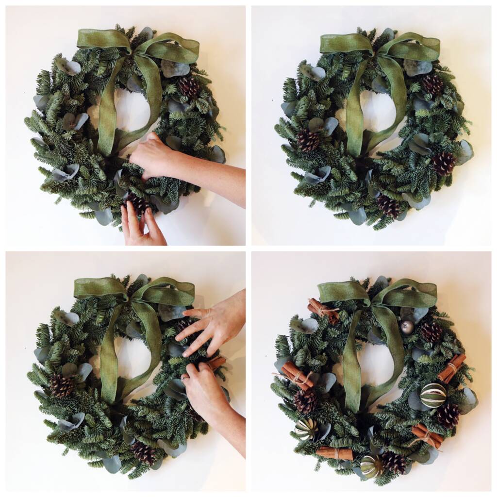 Make Your Own Luxury Fresh Pine Christmas Wreath Kit By FlowerBe ...