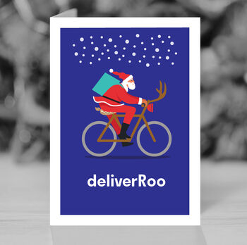 Funny Bike Lovers Christmas Card, Deliver Roo, 4 of 10