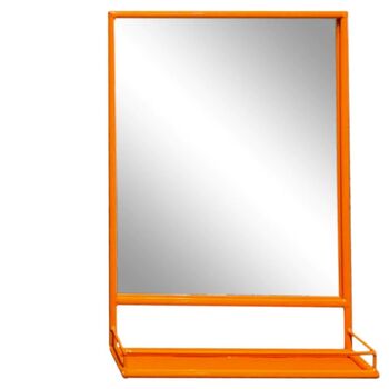 Mirror With Shelf Black, Gold, White Or Turmeric, 4 of 12