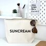 Suncream Storage Zipped Pouch Travel Bag, thumbnail 3 of 4