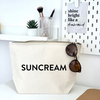 Suncream Storage Zipped Pouch Travel Bag, 3 of 4