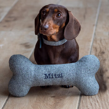 Mutts And Hounds Personalised Squeaky Bone Dog Toys, 2 of 11