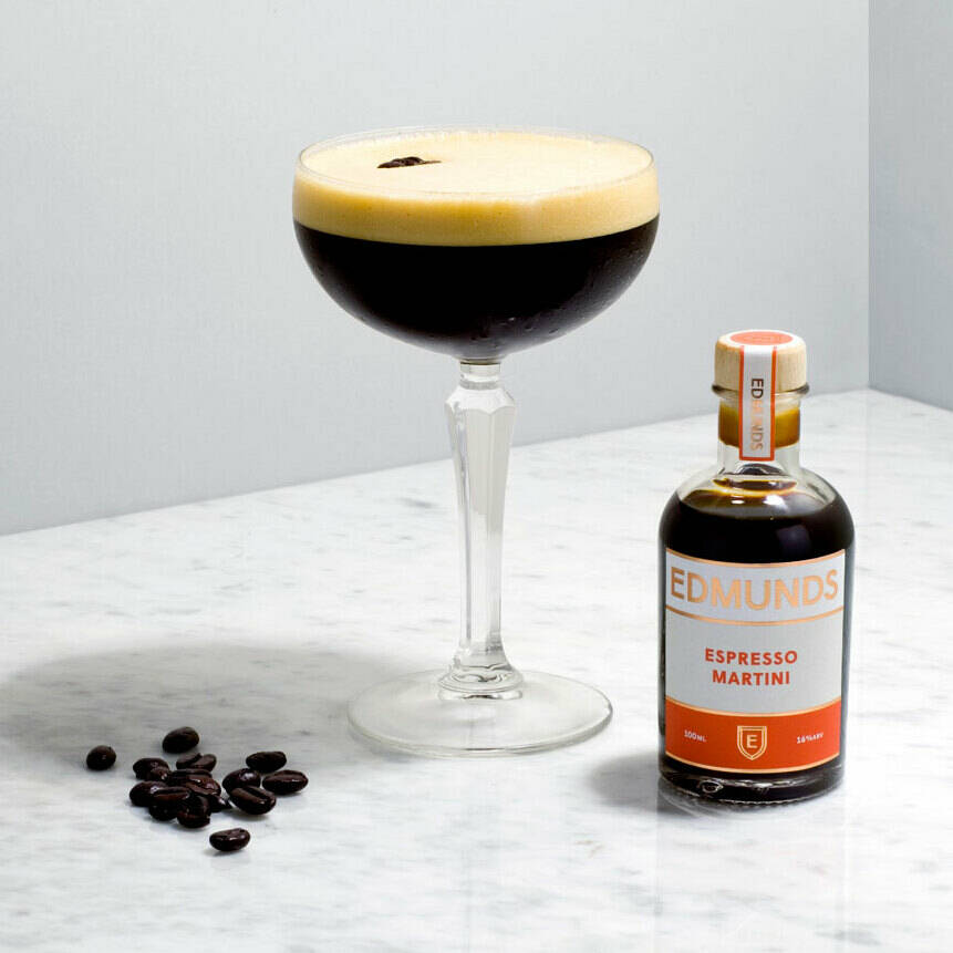 Espresso Martini Handcrafted Bottled Cocktail By Edmunds Cocktails
