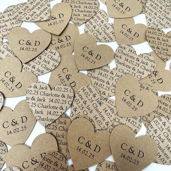 Personalised Wedding Table Confetti, 6 of 7