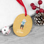 Personalised Oval Christmas Decoration, thumbnail 7 of 12