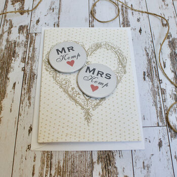 Personalised Mini Magnets Wedding Card, 2 of 6