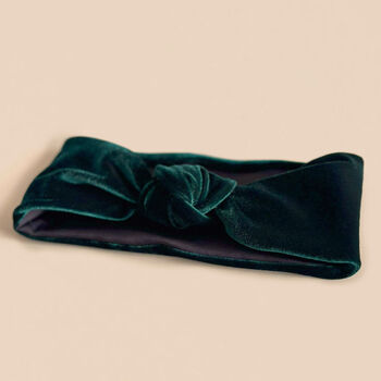 Velvet Knotted Satin Lined Headband 'Gifts For Her', 4 of 6