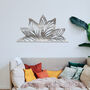 Metal Lotus Mandala Flower Wall Art Serene Design, thumbnail 4 of 12