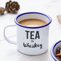 Enamel 'Tea Or Whiskey' Personalised Mug, thumbnail 1 of 3