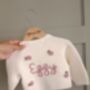 Personalised Cream Name Cardigan,Baby Gift, thumbnail 11 of 12
