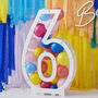 Happy Birthday Balloon Mosaic Number Six, thumbnail 1 of 5