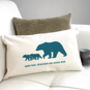 Personalised 'Daddy And Baby Bear' Cushion Cover, thumbnail 3 of 6