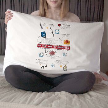 Personalised 18th Birthday Pillow Case Gift, 4 of 6
