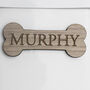 Personalised Farmhouse Pet Treat Tin With Walnut Nameplate, thumbnail 4 of 7