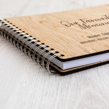Personalised Favourite Memories Wooden Scrapbook, 3 of 4