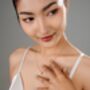 Bridal Natural Pearl Grade A Satellite Chain Gold Vermeil, Rhodium Necklace, thumbnail 6 of 12