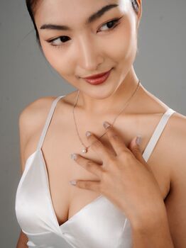 Bridal Natural Pearl Grade A Satellite Chain Gold Vermeil, Rhodium Necklace, 6 of 12