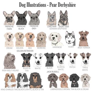 Personalised Illustrated Dog Cushion, 7 of 8