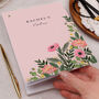 Personalised Notebook With Pink Flowers, thumbnail 2 of 4