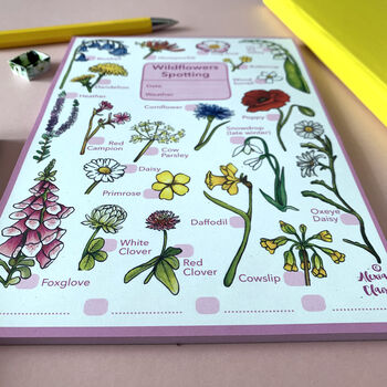 Wildflowers Spotting Journal Notepad, 8 of 11