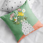 Personalised Family Birth Flowers Cushion, thumbnail 5 of 7