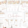 Wedding Order Of The Day Sign Boho Pampas Grass, thumbnail 10 of 10