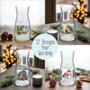 Personalised Winter Robin Memorial Gift Vase, thumbnail 1 of 6