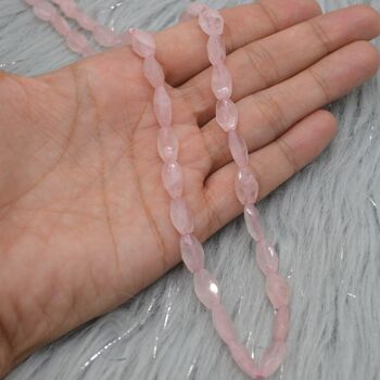 Rose Quartz Beaded Necklace: 18 Inch, 8 of 8