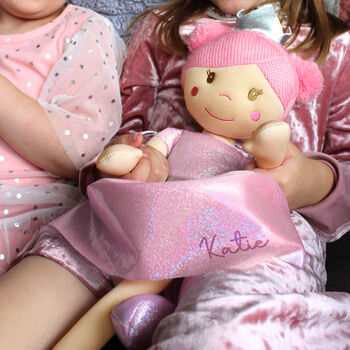 Personalised Princess Rag Doll Gift For Girls, 7 of 7
