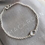 Crystal Quartz And Sterling Silver Chain Bracelet, thumbnail 3 of 6