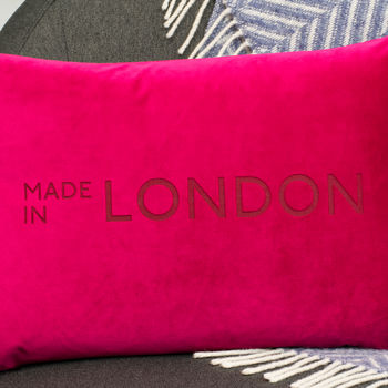 Favourite Place Personalised Velvet Cushion, 7 of 9