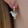 Sterling Silver Dodo Earrings, thumbnail 1 of 6