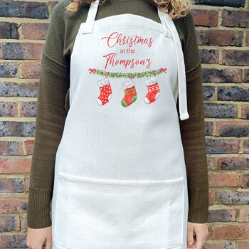 Personalised Family Christmas Apron, 7 of 7