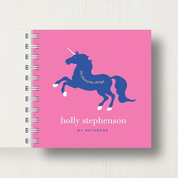 Personalised Kid's Unicorn Small Notebook, 8 of 9