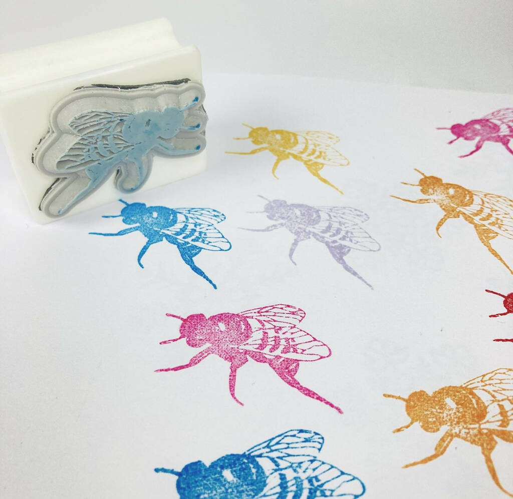 Bee Rubber Stamp By geekinesis